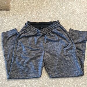 Mens Nike Dri Fit Athletic Jogger  Pant Size L Gray/Black With Drawstring Waist